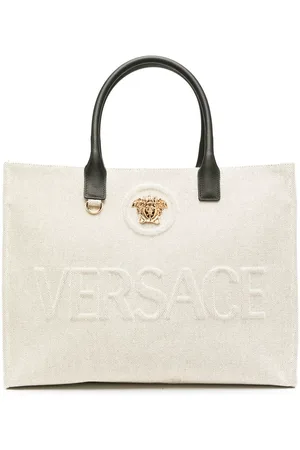 VERSACE Large La Medusa canvas tote bag