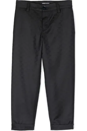 Emporio Armani Gerade Hose mit Jacquardmuster