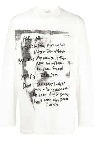 YOHJI YAMAMOTO Pigment Langarmshirt