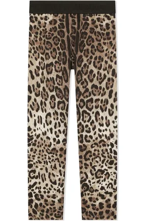 Dolce & Gabbana Interlock Leggins mit Leoparden-Print