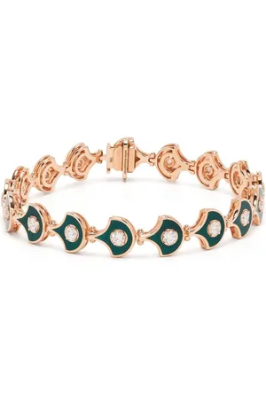 SELIM MOUZANNAR 18kt Fish For Love Rotgoldarmband mit Diamanten