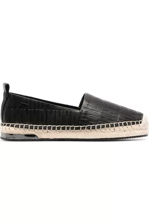 DKNY Damen Espadrilles - Espadrilles mit Monogrammmuster