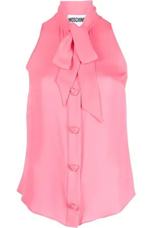 Moschino Bluse mit Schleifenkragen