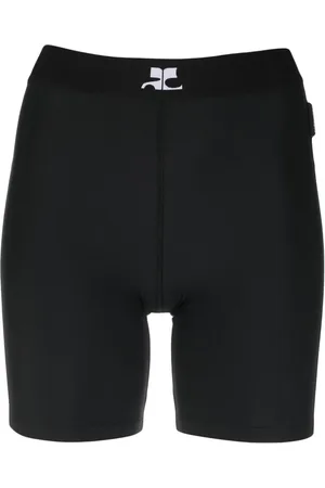 Courrèges Radlerhose mit Logo-Print