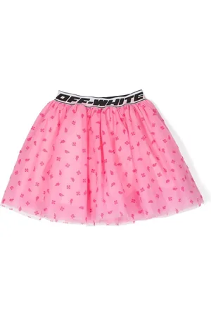 OFF-WHITE Ausgestellter Minirock mit Logo-Bund