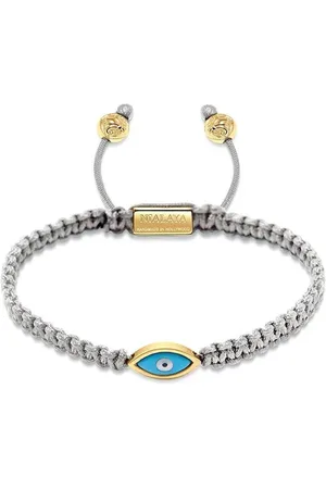 Nialaya Gewebtes Armband mit Evil Eye