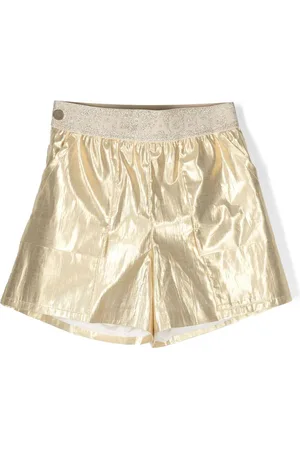 Karl Lagerfeld Shorts im Metallic-Look mit Logo