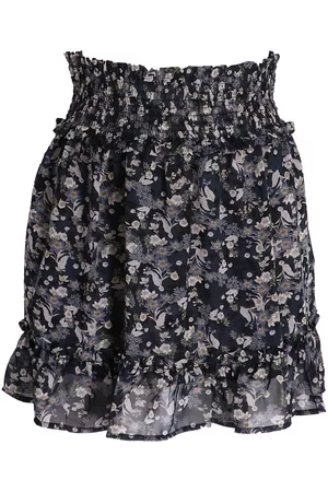 DKNY Damen Bedruckte Röcke - Gerüschter Rock mit Blumen-Print