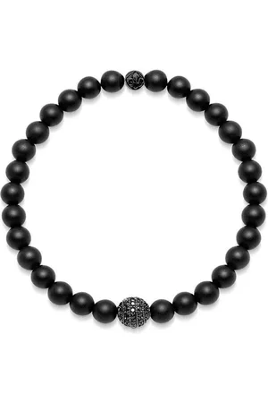 Nialaya Mattes Onyx-Perlenarmband