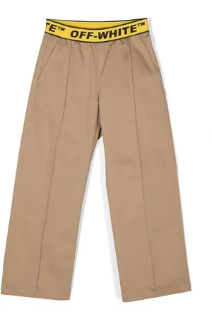 OFF-WHITE Gerade Hose mit Logo-Bund