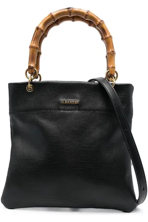 Jil Sander Handtasche mit Logo-Schild