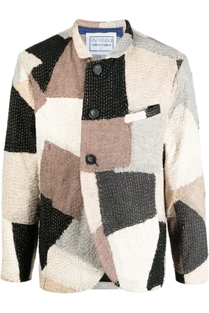 BY WALID Jacke im Patchwork-Look