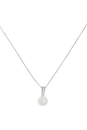 Tasaki 18kt Weißgoldhalskette mit Diamanten