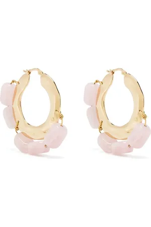 Jil Sander Creolen mit Kristallen