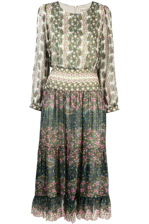 SALONI Kleid mit grafischem Print