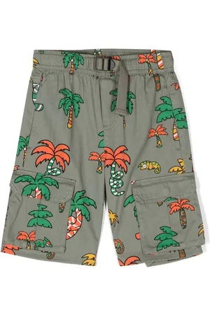 Stella McCartney Cargo-Shorts mit Palmen-Print