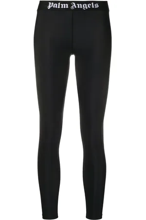 Palm Angels Cropped-Leggings mit Logo-Bund