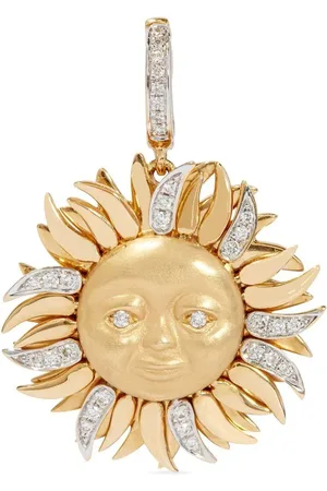 ANNOUSHKA 18kt Gelbgoldanhänger mit einem Diamanten