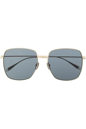 Gucci Eckige Sonnenbrille mit Logo-Gravur