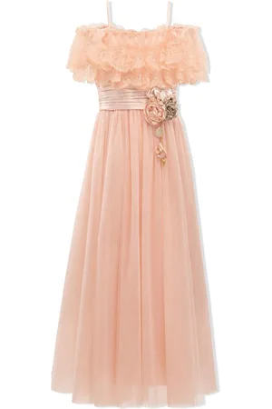 Tulleen Naramore Abendkleid mit Schärpe