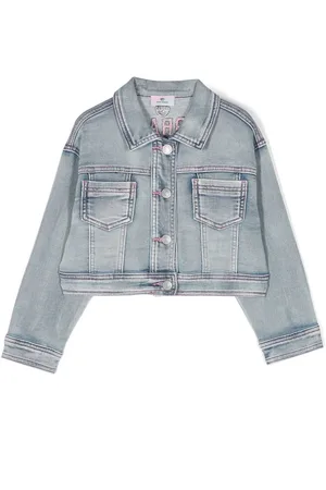 Chiara Ferragni Jeansjacke mit Logo-Stickerei