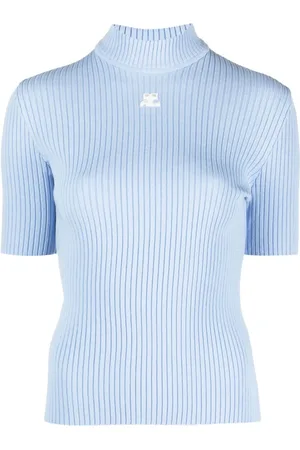 Courrèges Reedition Pullover aus Rippstrick