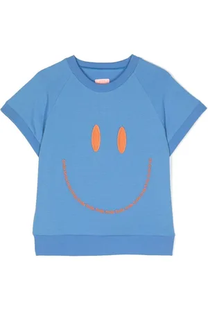 Wauw Capow by Bangbang T-Shirt mit Smiley-Stickerei