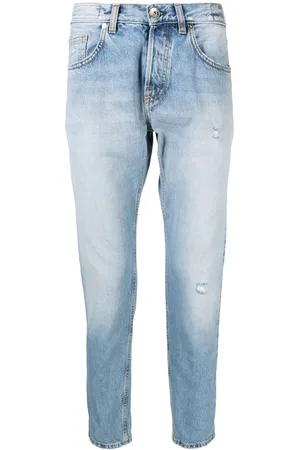 ELEVENTY Tapered-Jeans mit Stone-Wash-Effekt