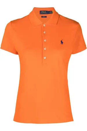 Ralph Lauren Schmales Poloshirt mit Logo-Stickerei