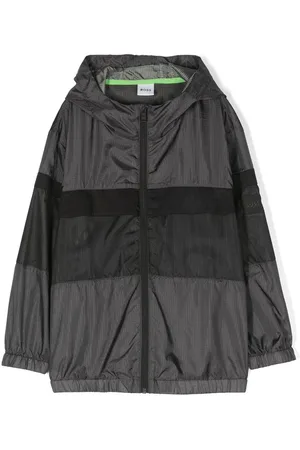 HUGO BOSS Kapuzenjacke mit Logo-Print