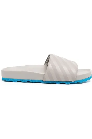 OFF-WHITE Pantoletten mit diagonalen Streifen