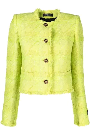 VERSACE Geknöpfte Tweed-Jacke