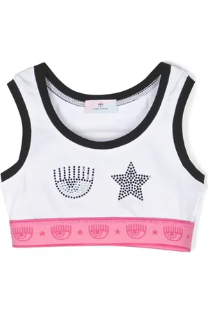 Chiara Ferragni Cropped-Top mit Strass