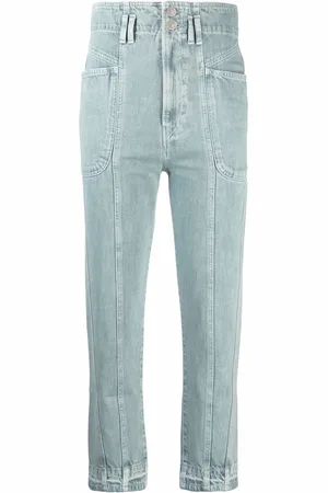 Marant Etoile Gerade High-Rise-Jeans
