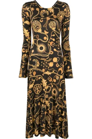 Marine Serre Hemdkleid mit grafischem Print