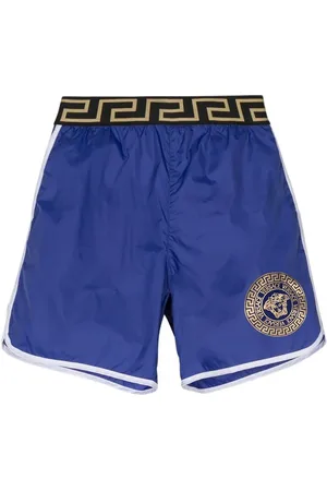 VERSACE Badeshorts mit Greca-Bund