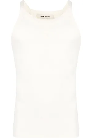WALES BONNER Geripptes Trägershirt mit Logo