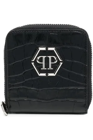 Philipp Plein Portemonnaie mit Kroko-Effekt