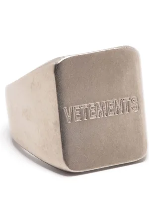 Vetements Eckiger Siegelring mit Logo
