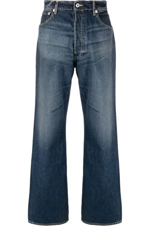 Kenzo Halbhohe Straight-Leg-Jeans