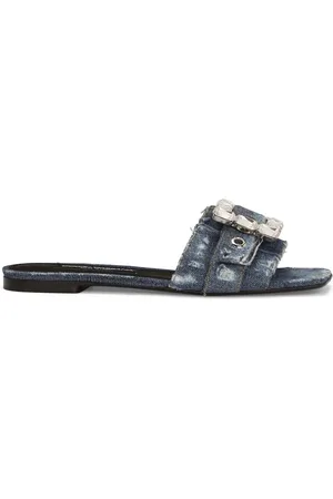 Dolce & Gabbana Verzierte Pantoletten im Patchwork-Look