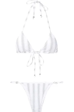 AMIR SLAMA Gestreifter Triangel-Bikini