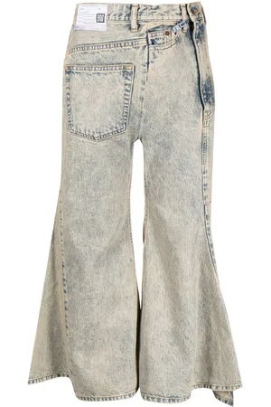 Maison Mihara Yasuhiro Ausgestellte Cropped-Jeans