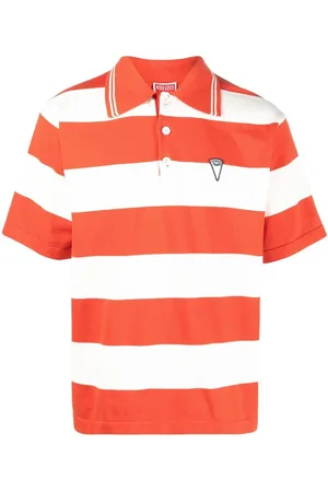 Kenzo Gestreiftes Poloshirt mit Logo-Print