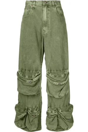 R13 Weite Jeans im Utility-Look