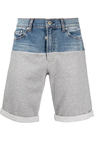ROMEO HUNTE Ausgeblichene Jeans-Shorts