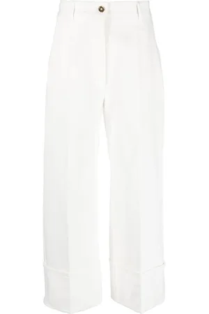 Patou Gerade Cropped-Jeans