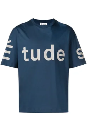 Etudes T-Shirt aus Bio-Baumwolle mit Logo-Print
