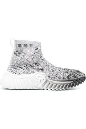 Philipp Plein Strass Runner Sock-Sneakers