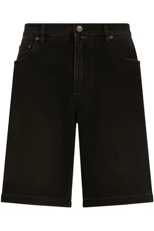 Dolce & Gabbana DG Essentials Jeans-Shorts mit Logo-Schild